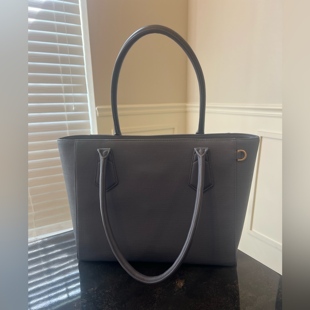 Dagne Dover Classic Tote in Blue - Gently Used includes dust bag - Picture 3 of 6